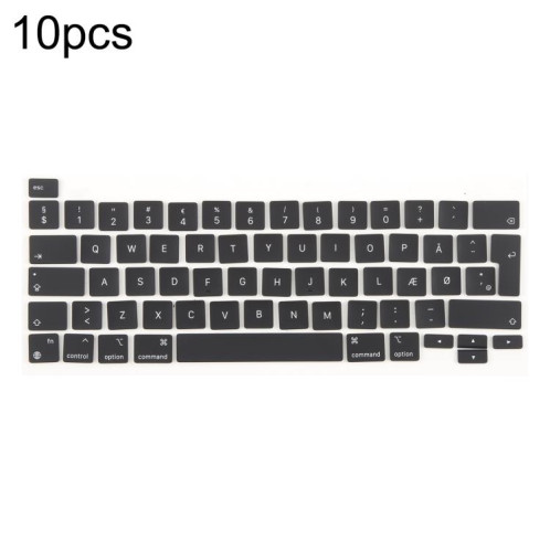 Lot de 10 touches de raccourci pour MacBook A2251, A2289, A2238, A2338, version UK, langue : Danemark SH40021911-03